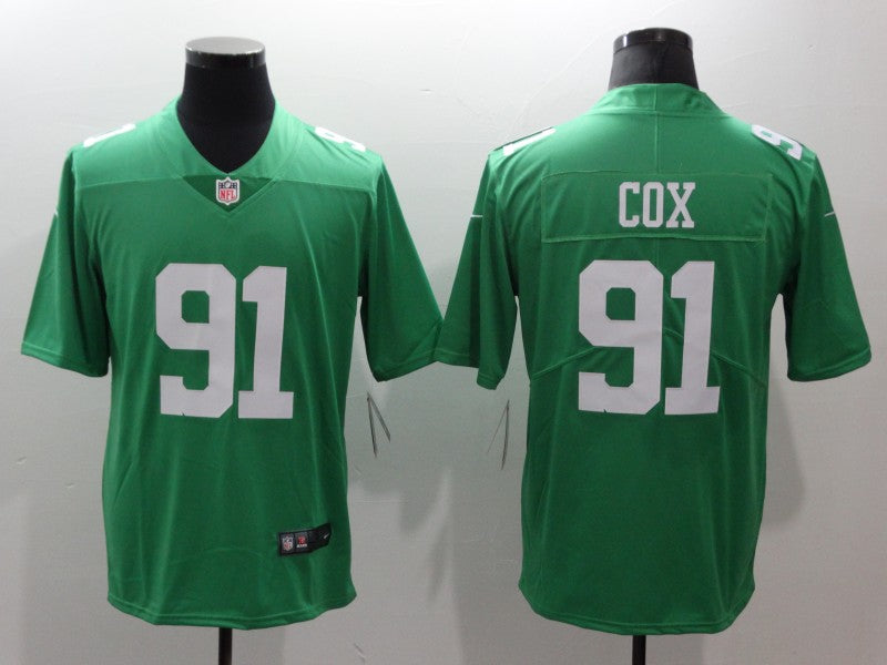 Men's Philadelphia Eagles Fletcher Cox Green Game Jersey