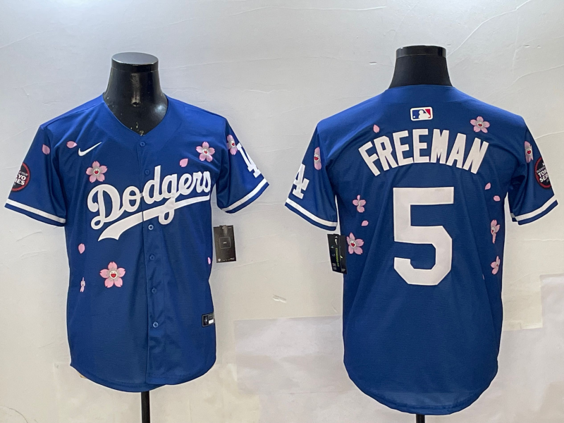 Men's Los Angeles Dodgers Freddie Freeman Royal Alternate Replica Team Jersey