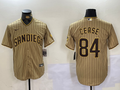 Men's San Diego Padres Dylan Cease Tan Alternate Limited Player Jersey