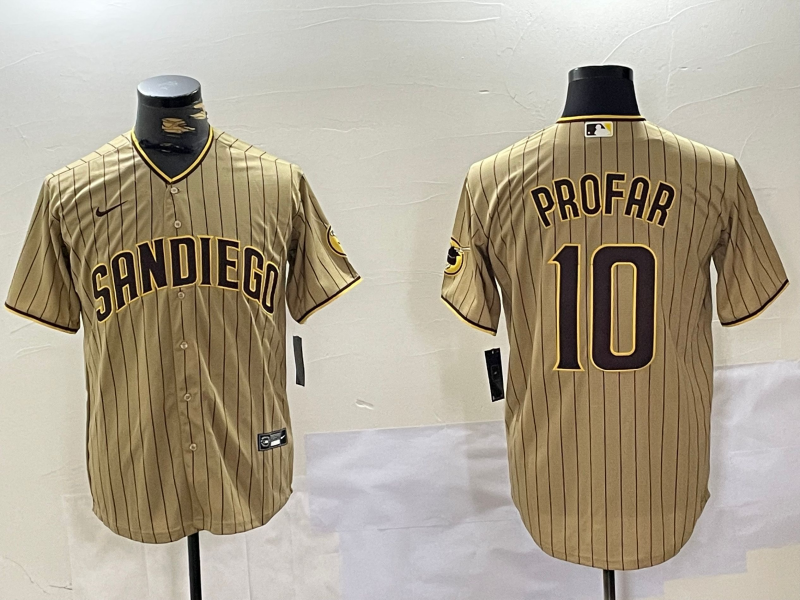 Men's San Diego Padres Jurickson Profar Tan Alternate Limited Player Jersey