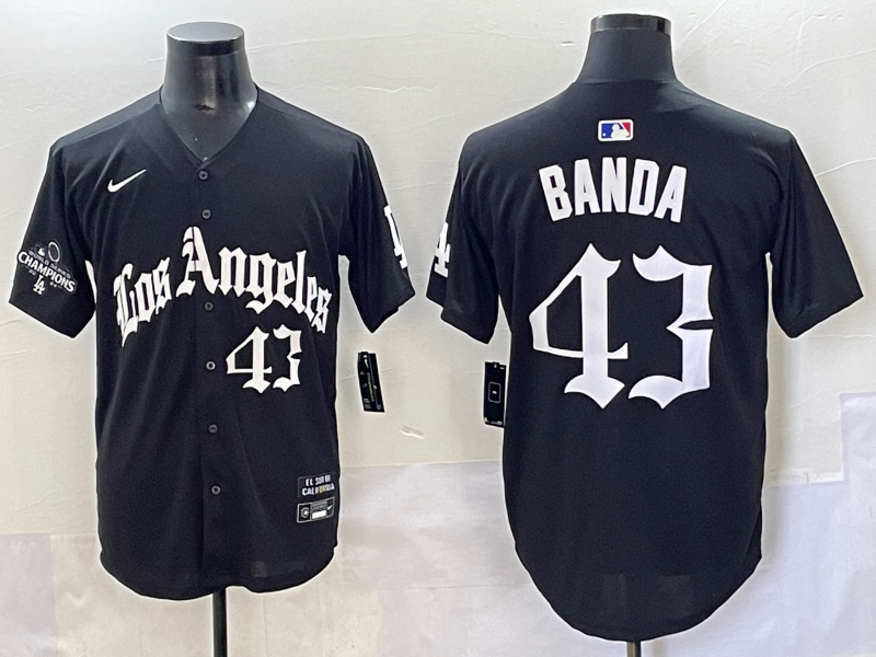 Men's Los Angeles Dodgers Anthony Banda Black Limited Player Jersey