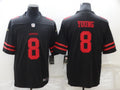 Men's San Francisco 49ers Steve Young #8 Black Game Jersey1