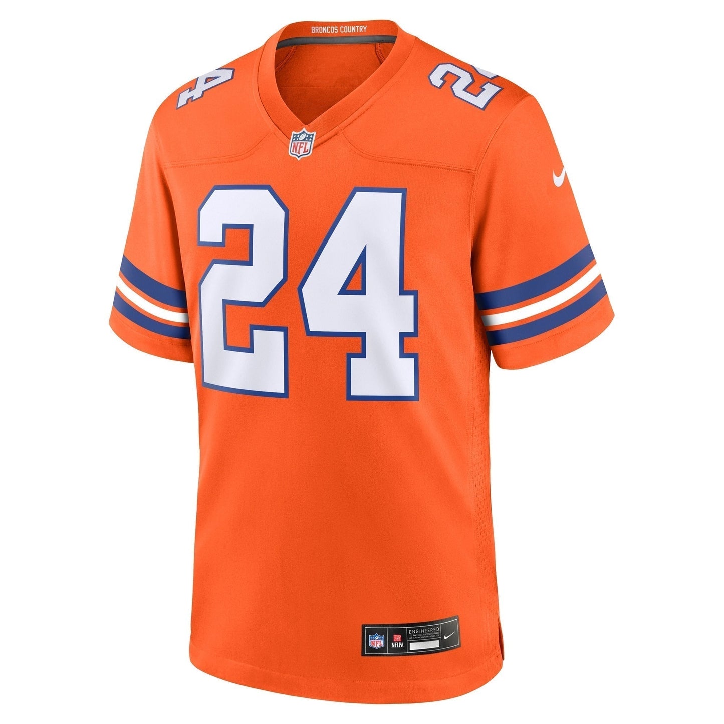 Champ Bailey Denver Broncos Mile High Collection 1977 Throwback Retired   Game Jersey - Orange