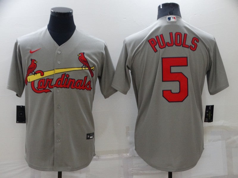 Men's St. Louis Cardinals Albert Pujols Gray Replica Baseball Jersey