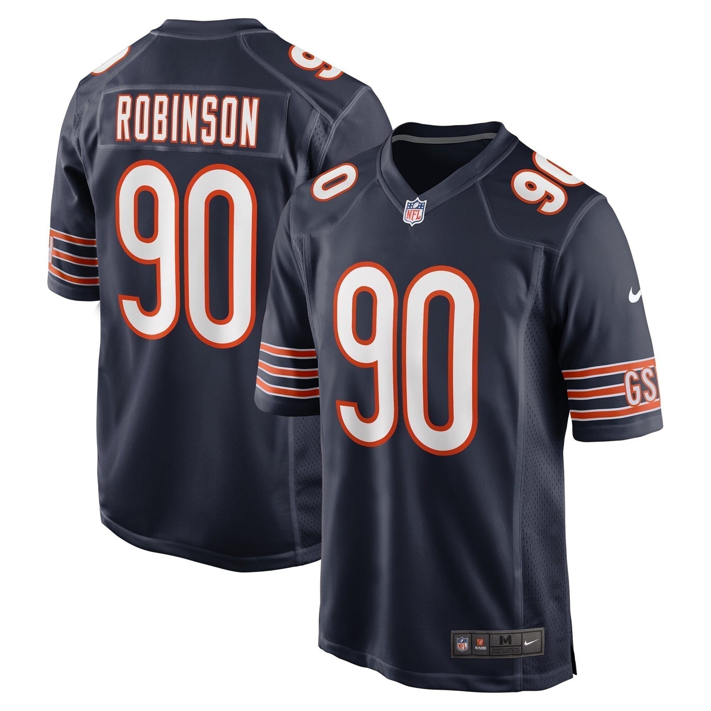 Dominique Robinson Chicago Bears  Game Jersey -  Navy
