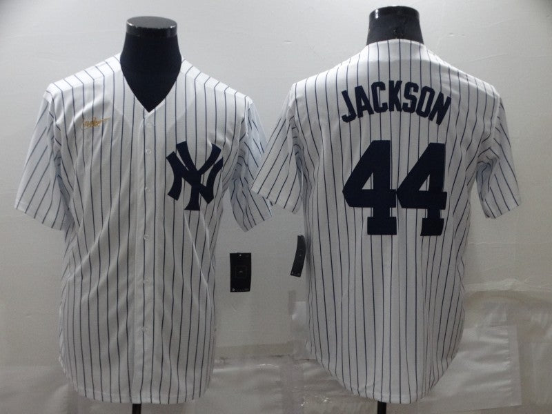 Men's New York Yankees Reggie Jackson White Replica Baseball Jersey