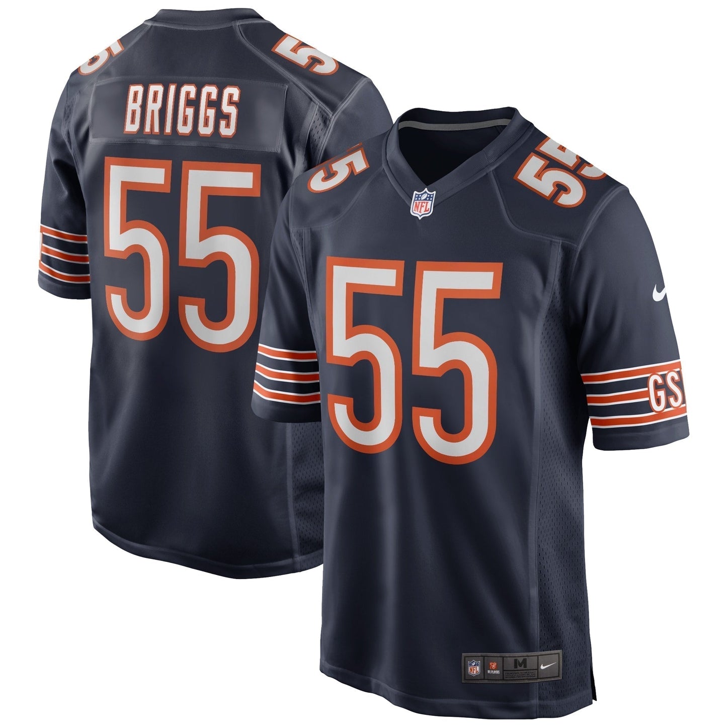 Lance Briggs Chicago Bears  Game Retired   Jersey - Navy