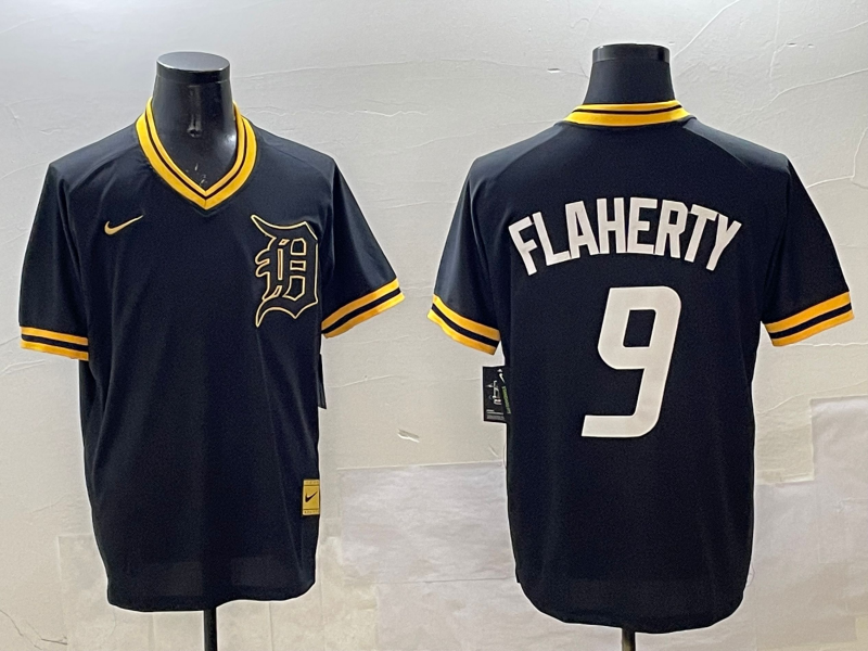 Men's Detroit Tigers Jack Flaherty Black Replica Player Jersey