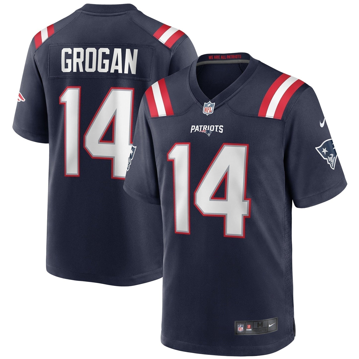 Steve Grogan New England Patriots  Game Retired   Jersey - Navy