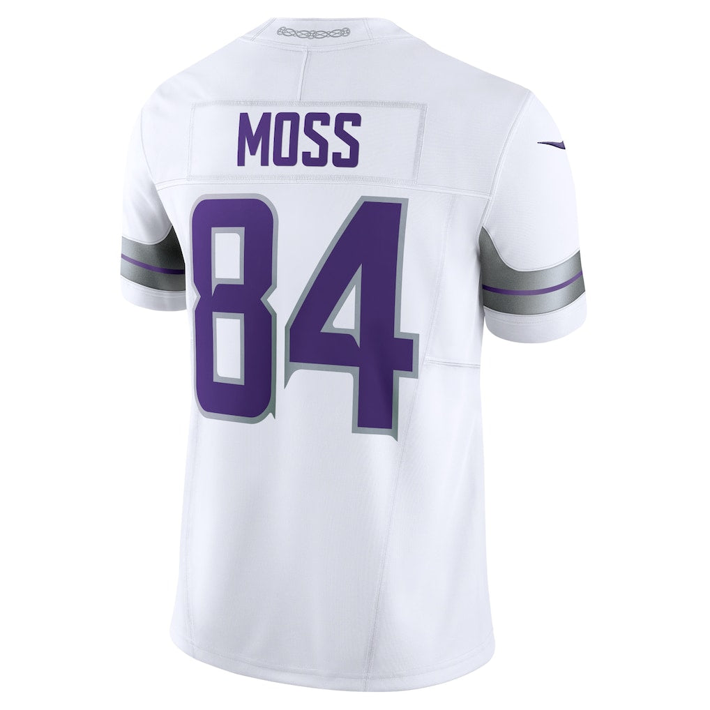 M.Vikings #84 Randy Moss White Alternate Vapor F.U.S.E. Retired Player Limited Jersey
