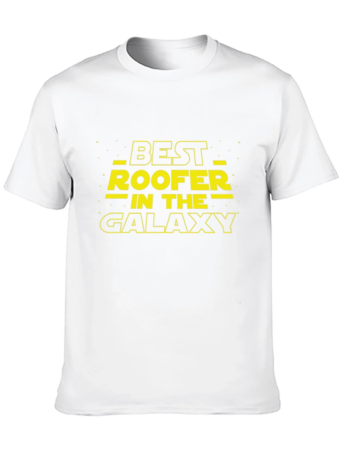 Best Roofer in the Galaxy Black T-Shirt