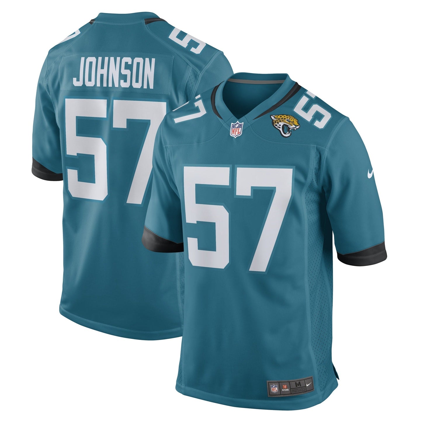Caleb Johnson Jacksonville Jaguars  Game   Jersey - Teal