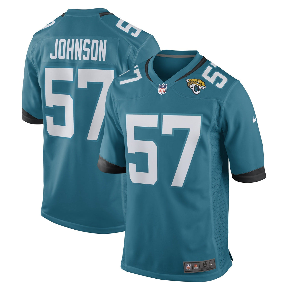 Caleb Johnson Jacksonville Jaguars  Game   Jersey - Teal
