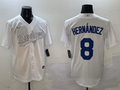 Men's Los Angeles Dodgers Enrique Hernandez White Player Jersey