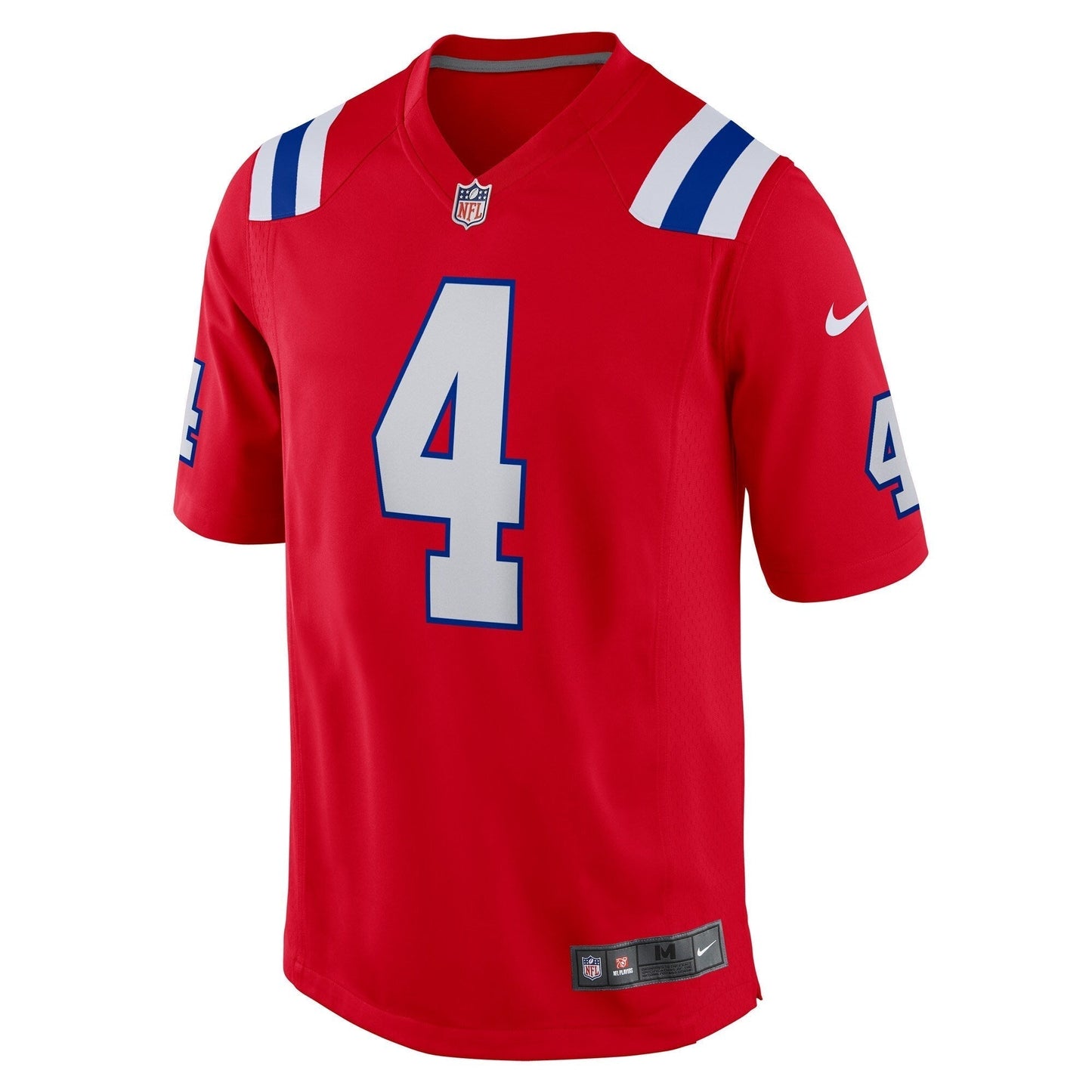 Bailey Zappe New England Patriots  Alternate Game   Jersey - Red