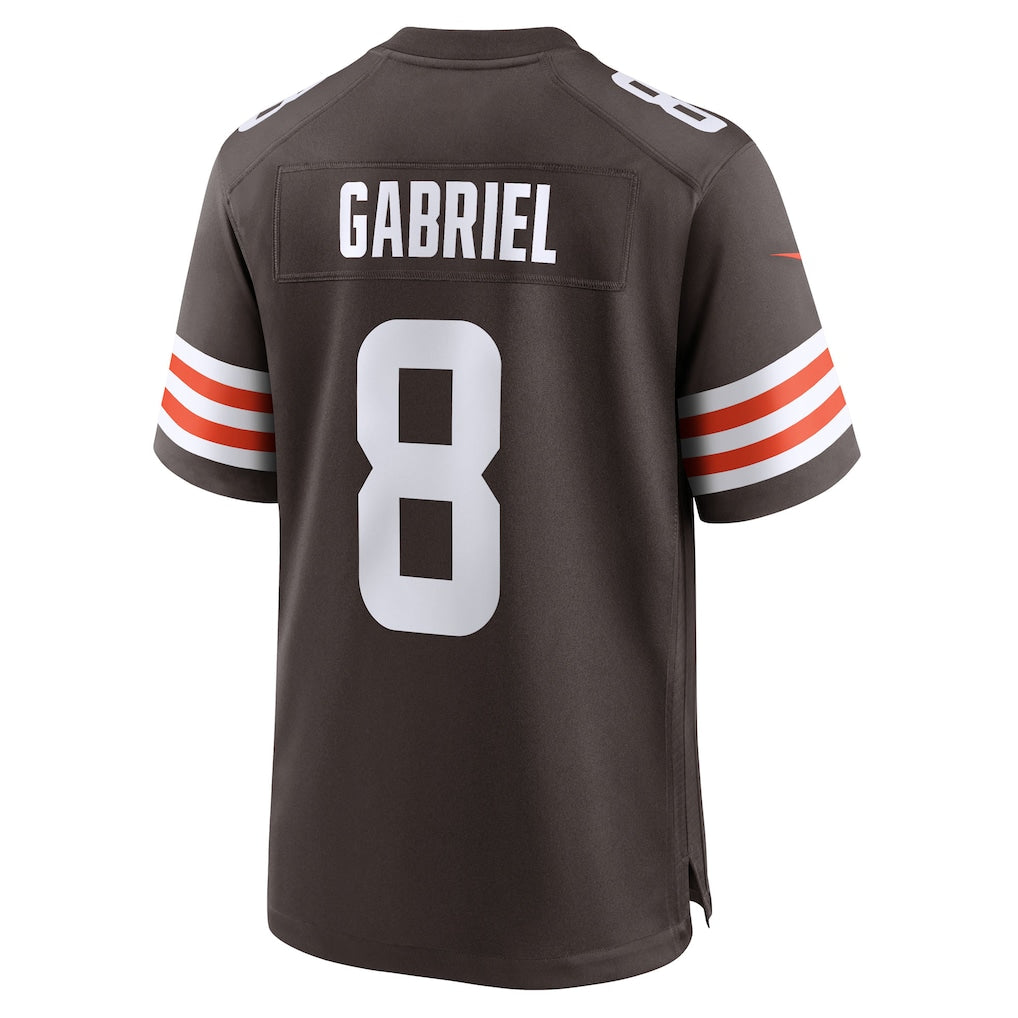 C.Browns #8 Dillon Gabriel Brown Team Game Jersey