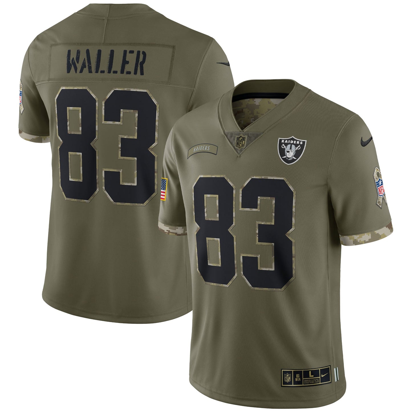 Darren Waller Las Vegas Raiders  Salute To Service Limited Jersey - Olive