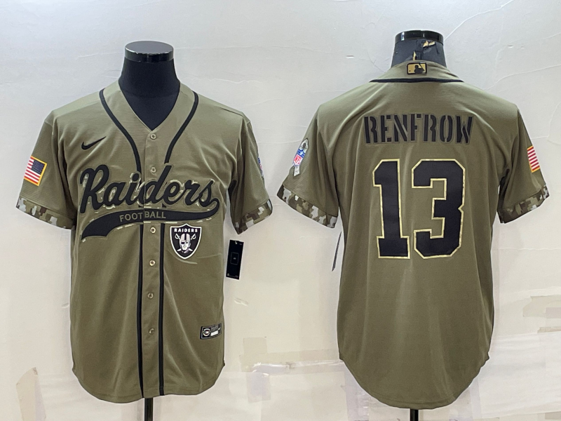 Men's Las Vegas Raiders Hunter Renfrow Olive 2022 Salute To Service Limited Jersey Joint Edition