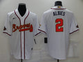 Men's Atlanta Braves Ozzie Albies White Stitched Player Jersey