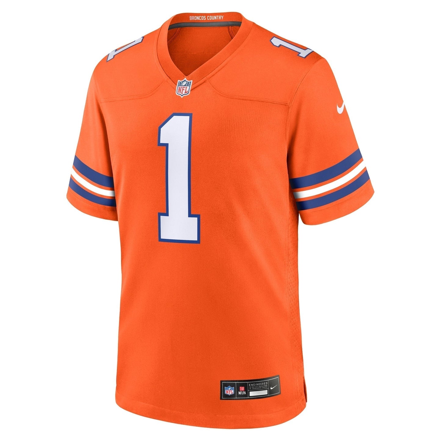 Jason Elam Denver Broncos  Mile High Collection 1977 Throwback Retired   Game Jersey - Orange