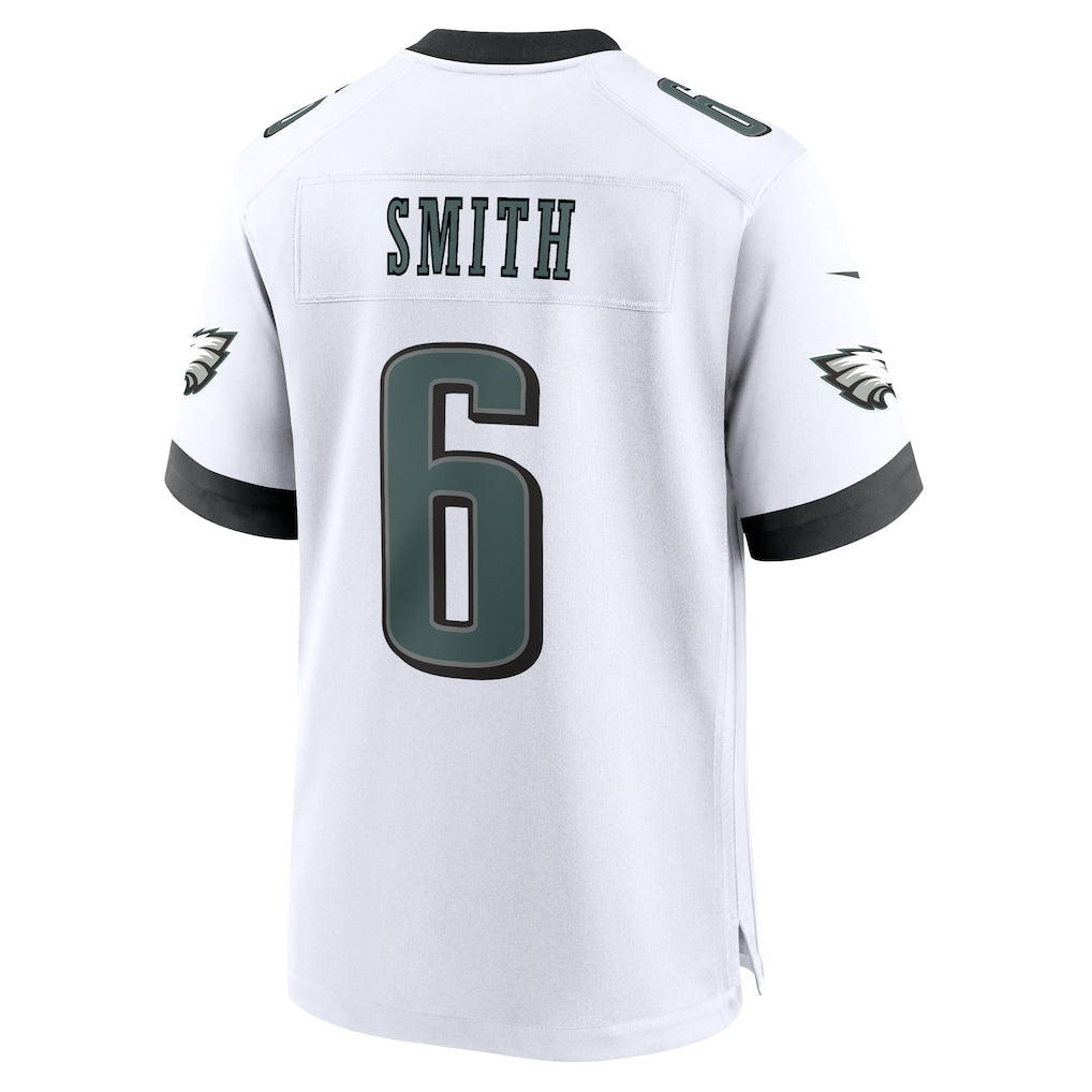 P.Eagles #6 DeVonta Smith White Game Jersey