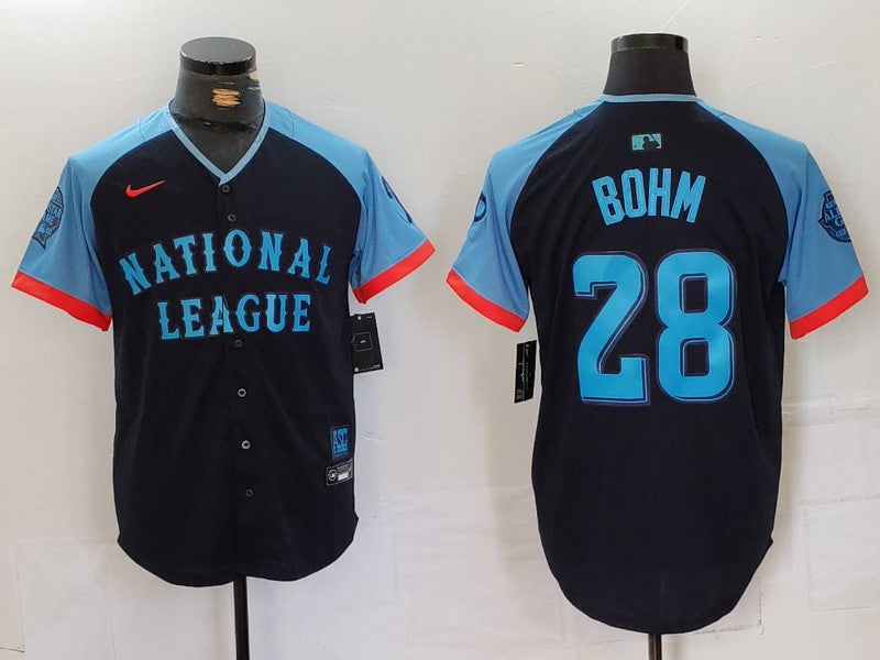 Men's National League Alec Bohm Navy 2024  All-Star Game Limited Player Jersey