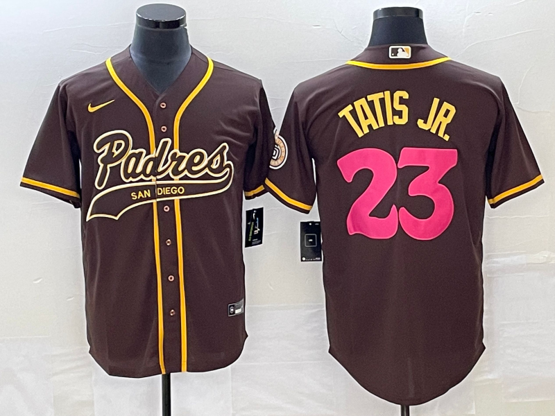 Men's San Diego Padres Fernando Tatis Jr. Brown Replica Team Jersey Joint Edition