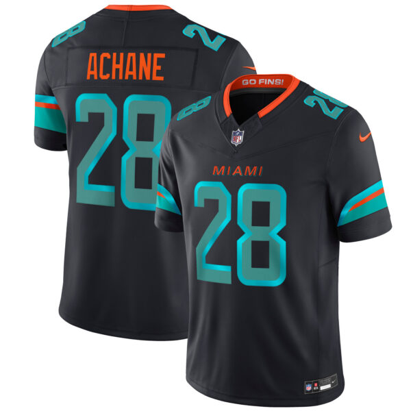 Devon Achane Miami Dolphins 2025 Rivalries Collection Game Jersey - Pitch Blue