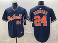 Men's Detroit Tigers Miguel Cabrera #24 Navy Alternate Stadium Jersey