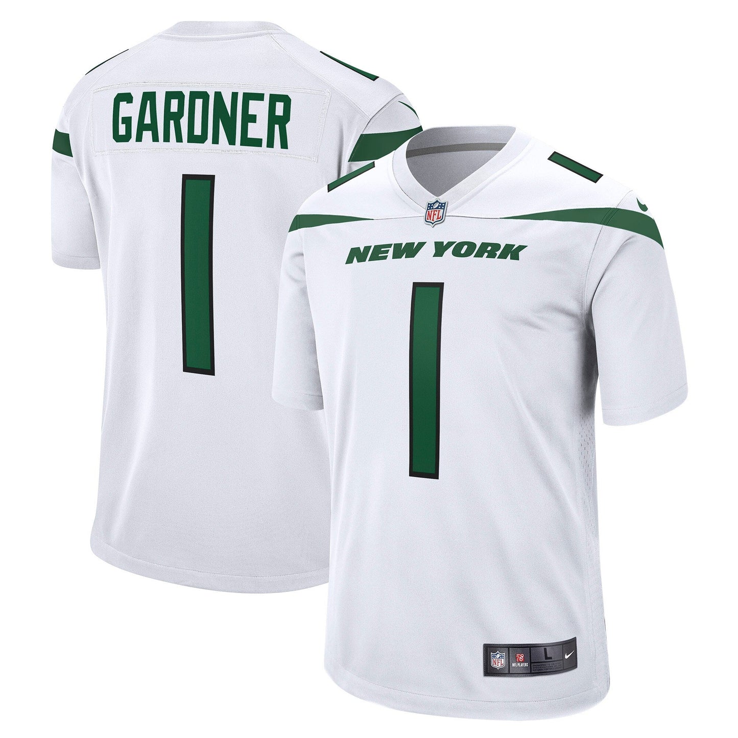 Ahmad Sauce Gardner New York Jets    Game Jersey - White
