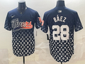 Men's Detroit Tigers Javier Baez Navy Game Player Jersey