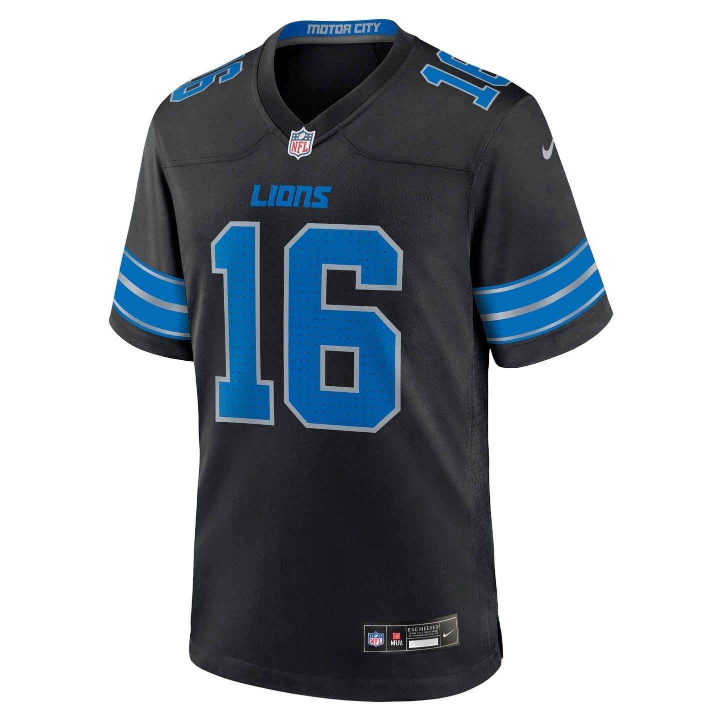 Jared Goff Detroit Lions  2nd Alternate Game Jersey - Black