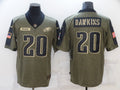 Men's Philadelphia Eagles Brian Dawkins Brown Team Game Jersey