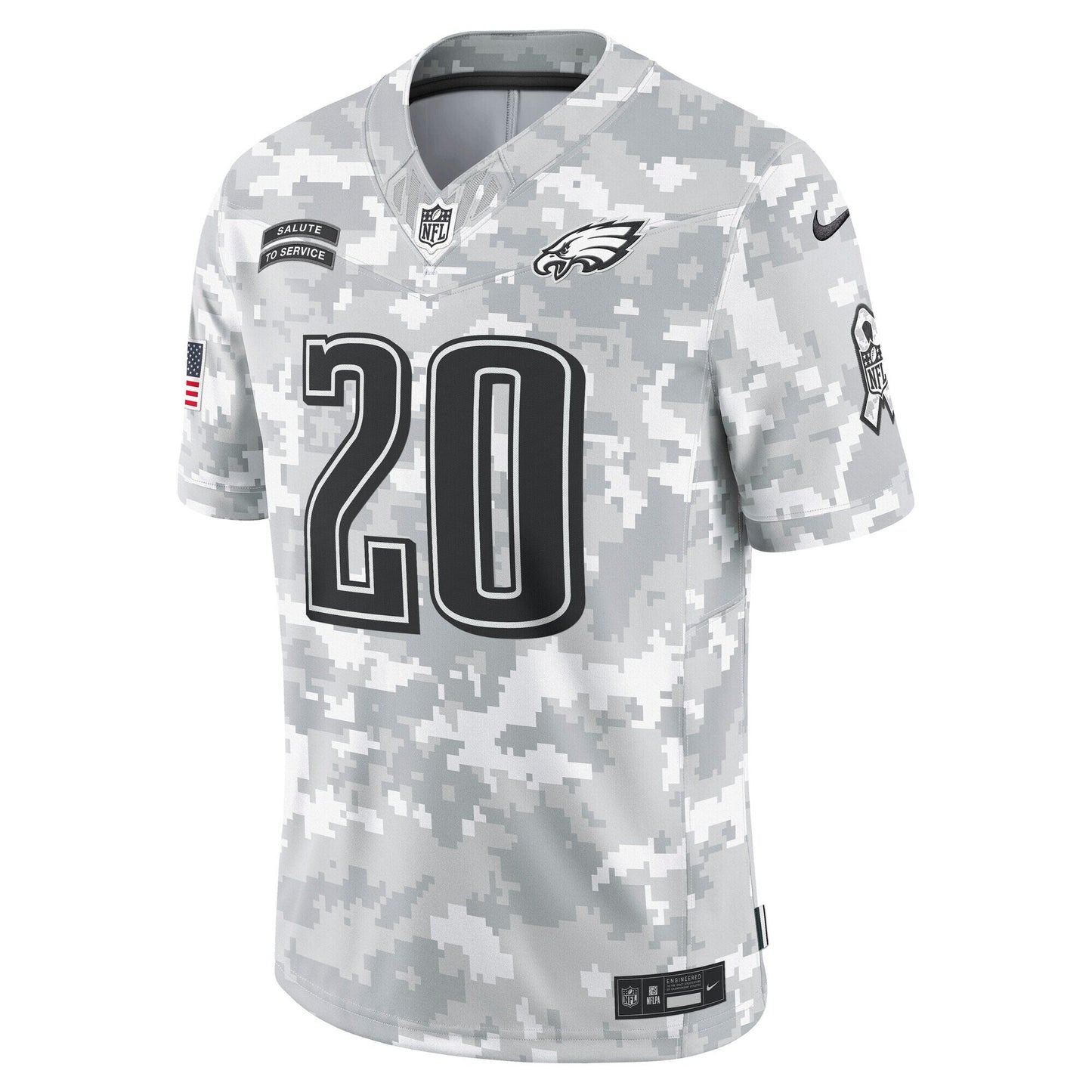 Brian Dawkins Philadelphia Eagles  2024 Salute to Service Retired   Limited Jersey - Arctic Camo