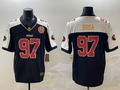 Men's San Francisco 49ers Nick Bosa #97 Black Team Player Game Jersey1