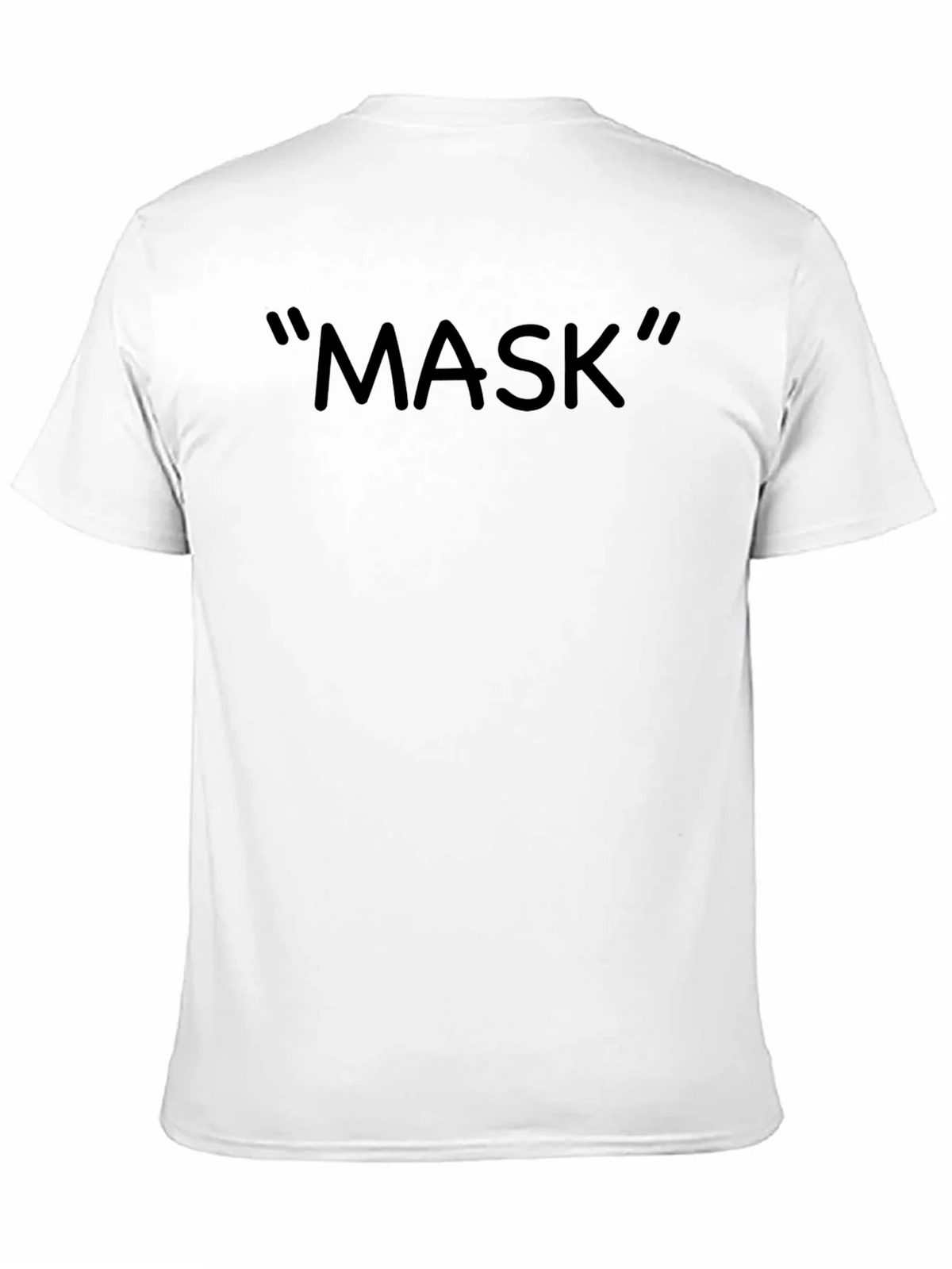 Mens Black MASK Graphic Tee - Casual Style