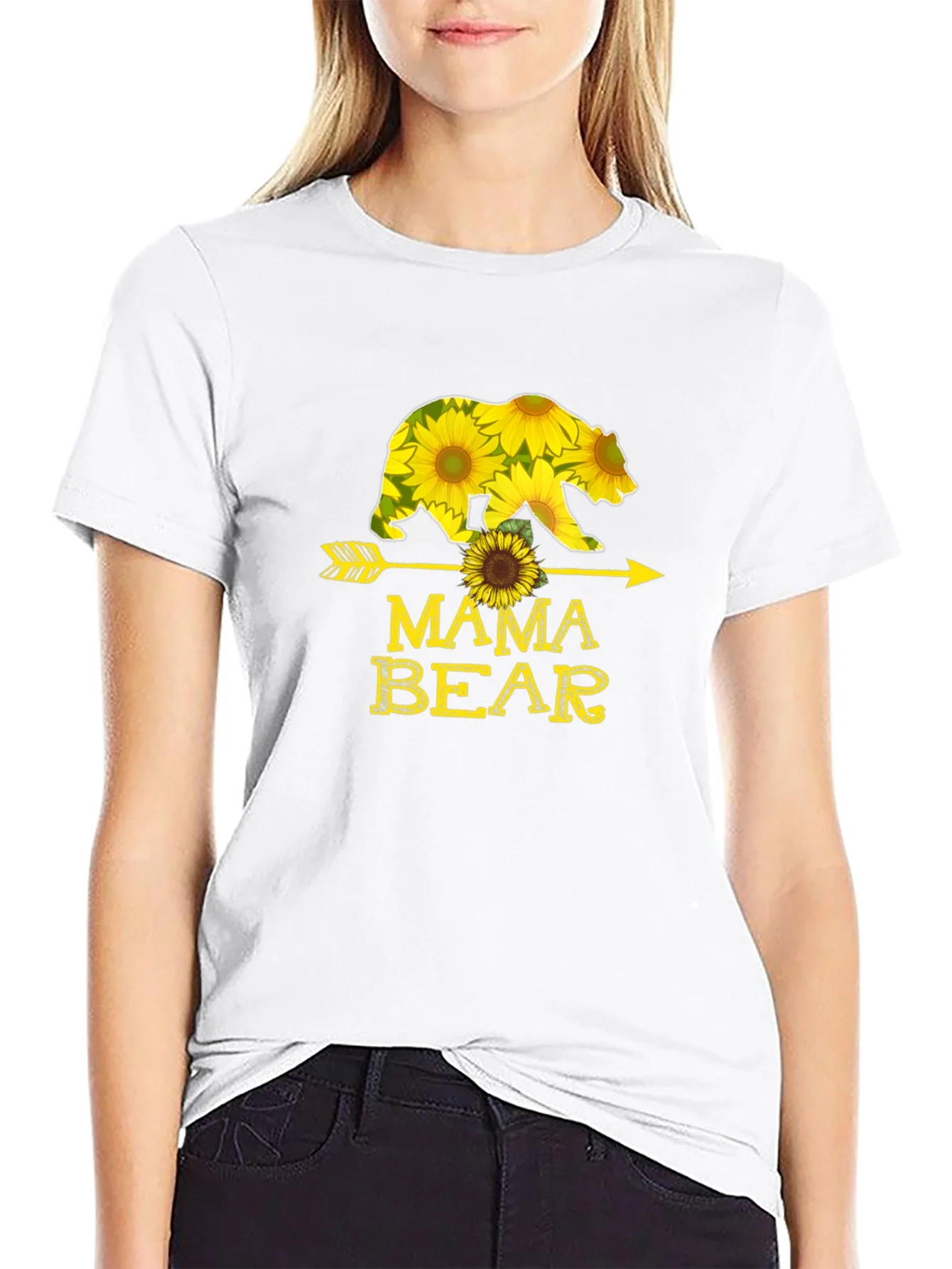 Mama Bear Sunflower Arrow T-Shirt