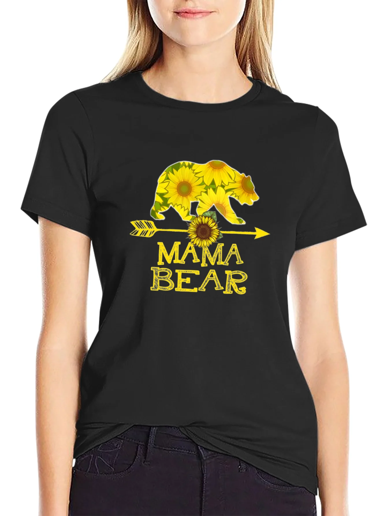 Mama Bear Sunflower Arrow T-Shirt