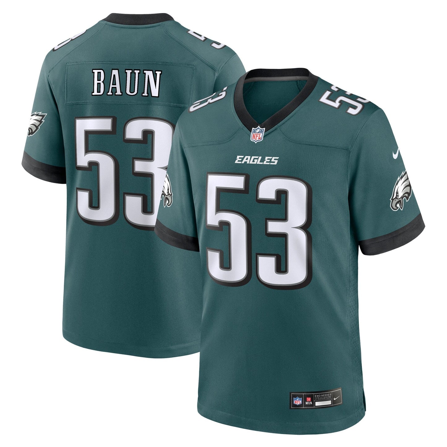 Zack Baun Philadelphia Eagles   Game Jersey - Midnight Green