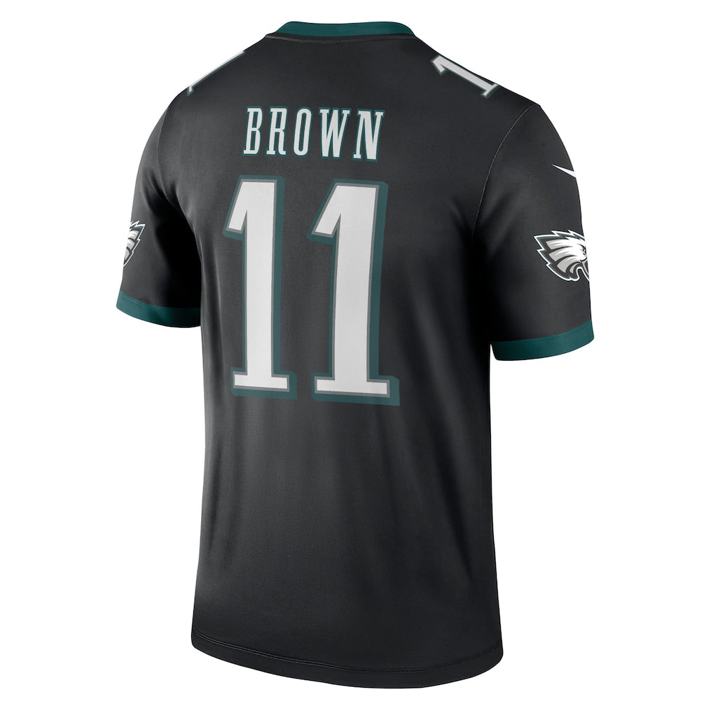 P.Eagles #11 A.J. Brown Black Legend Player Performance Top Jersey