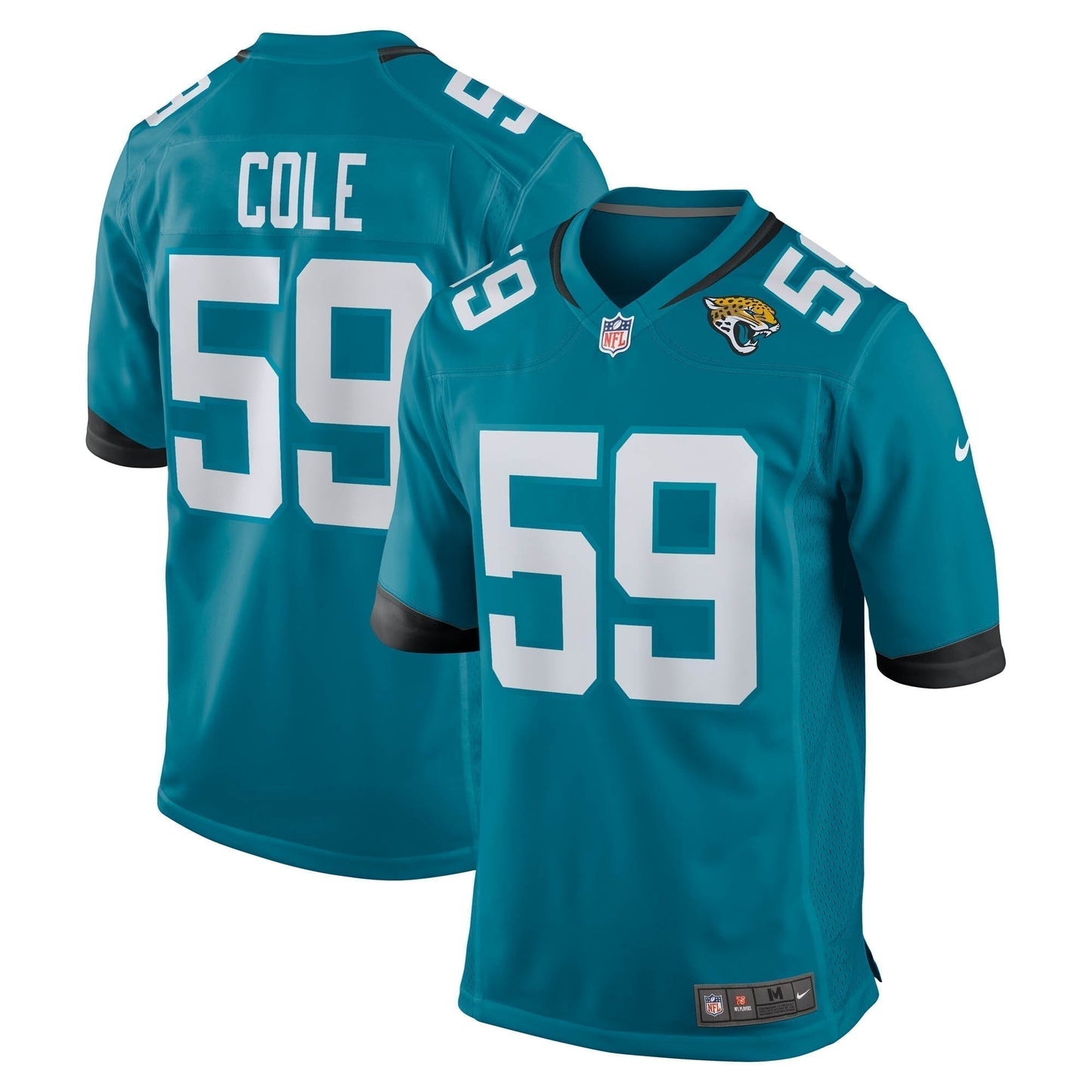 Myles Cole Jacksonville Jaguars  Team Game Jersey -  Teal