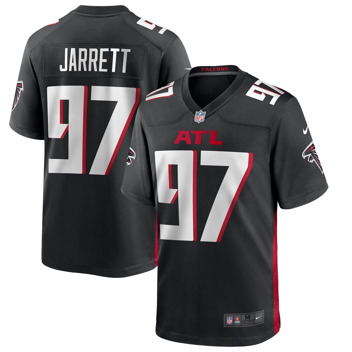 Grady Jarrett Atlanta Falcons  Game   Jersey - Black