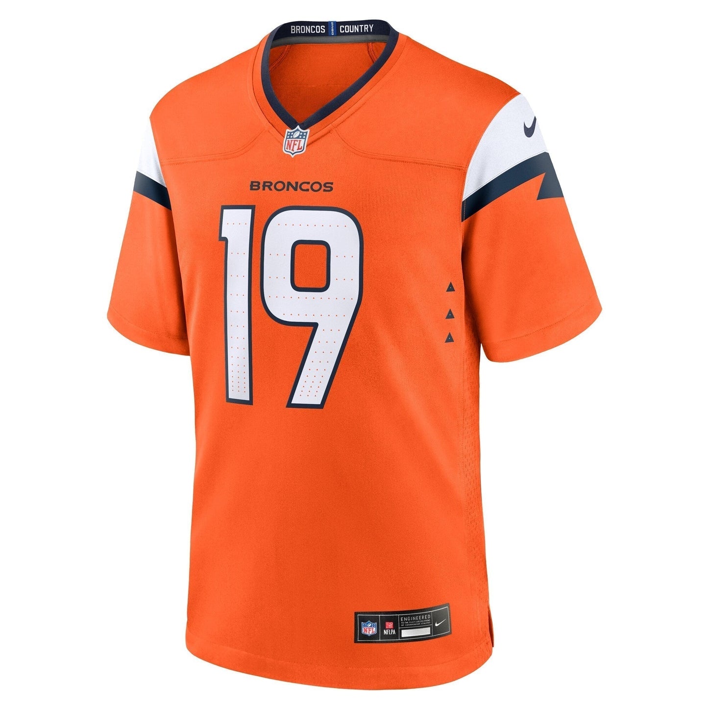 Marvin Mims Jr Denver Broncos  Team Game Jersey -  Orange