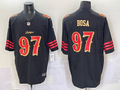 Men's San Francisco 49ers Nick Bosa #97 Black 2025 Rivalries Collection Game Jersey