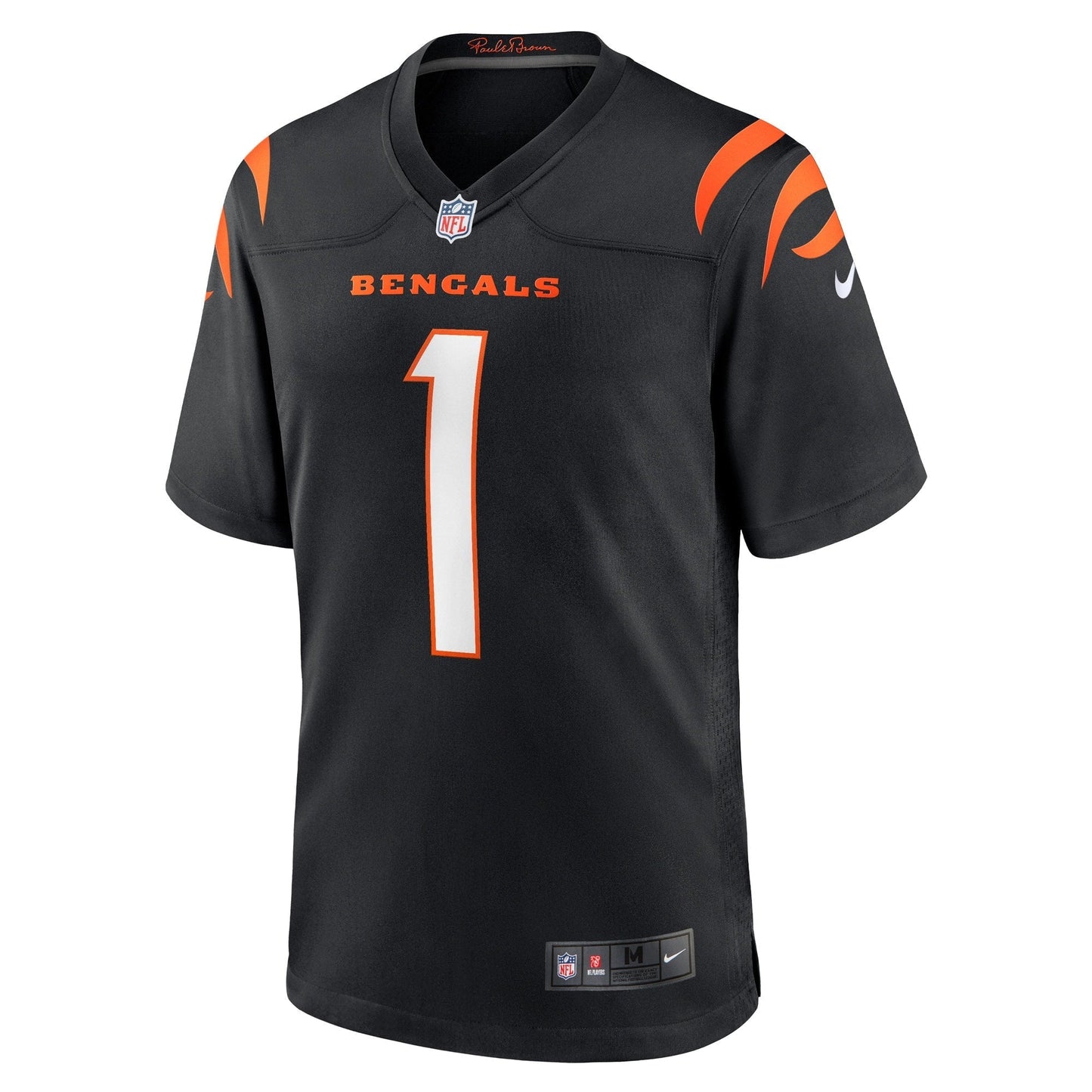 Number 1 Groom Cincinnati Bengals  Game Jersey - Black
