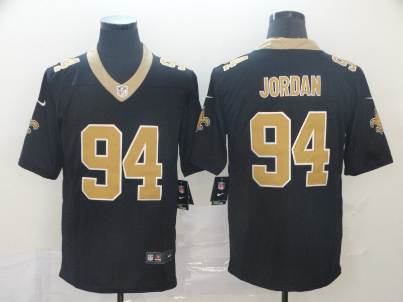 Men's New Orleans Saints Cameron Jordan Black Game Jersey