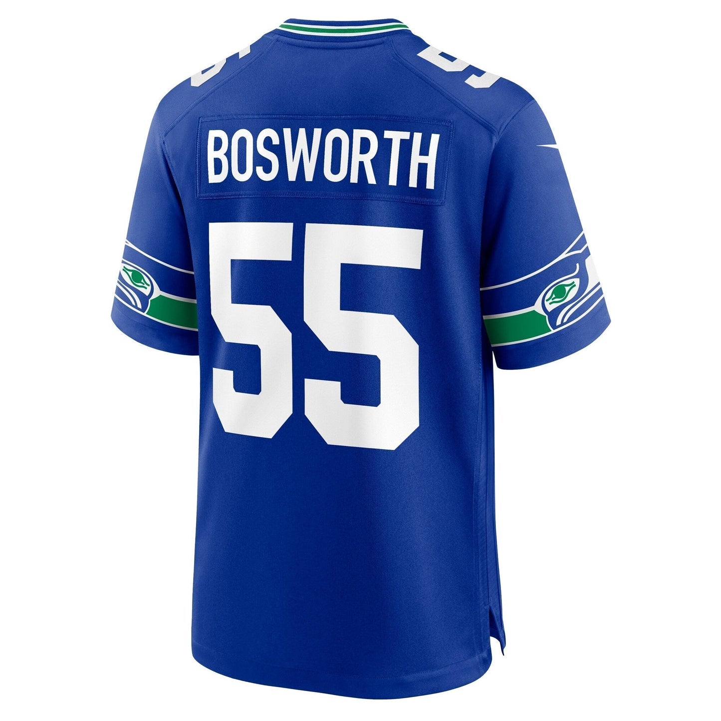 Brian Bosworth Seattle Seahawks  Throwback Retired   Game Jersey - Royal