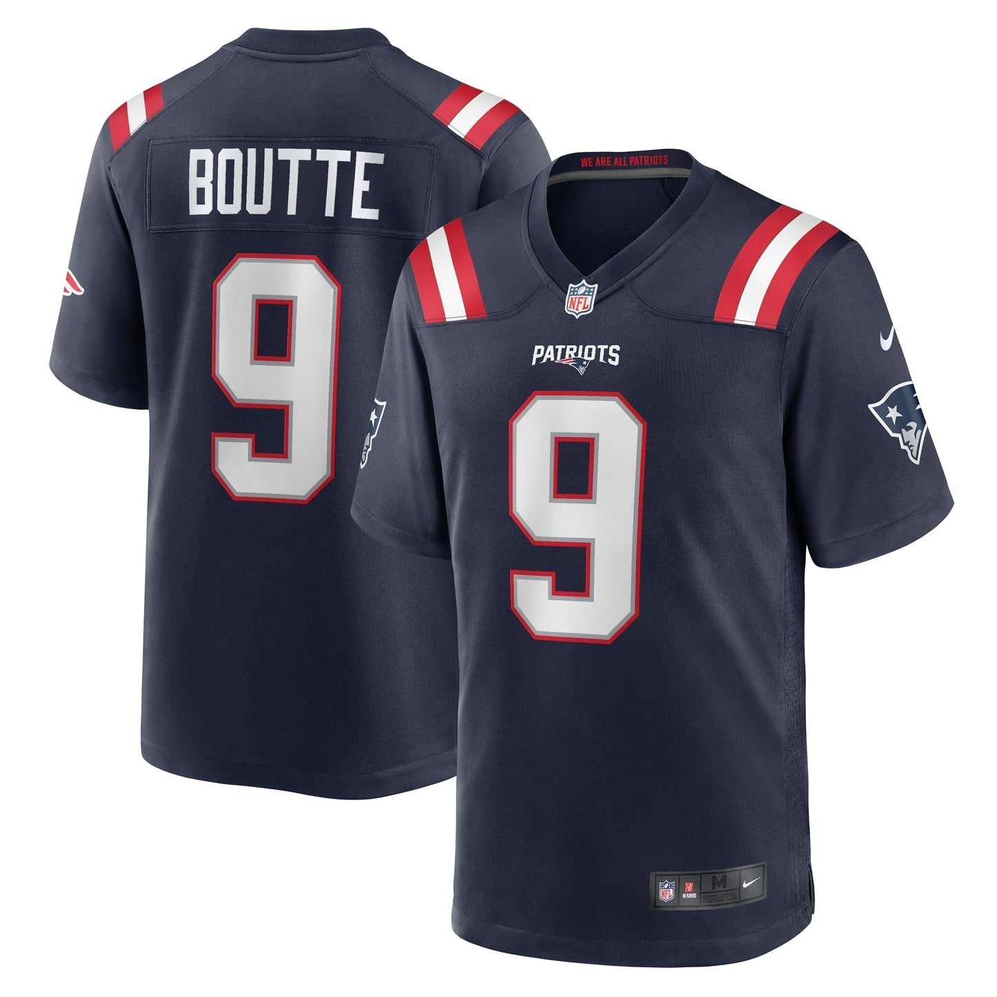 Kayshon Boutte New England Patriots   Game Jersey -  Navy