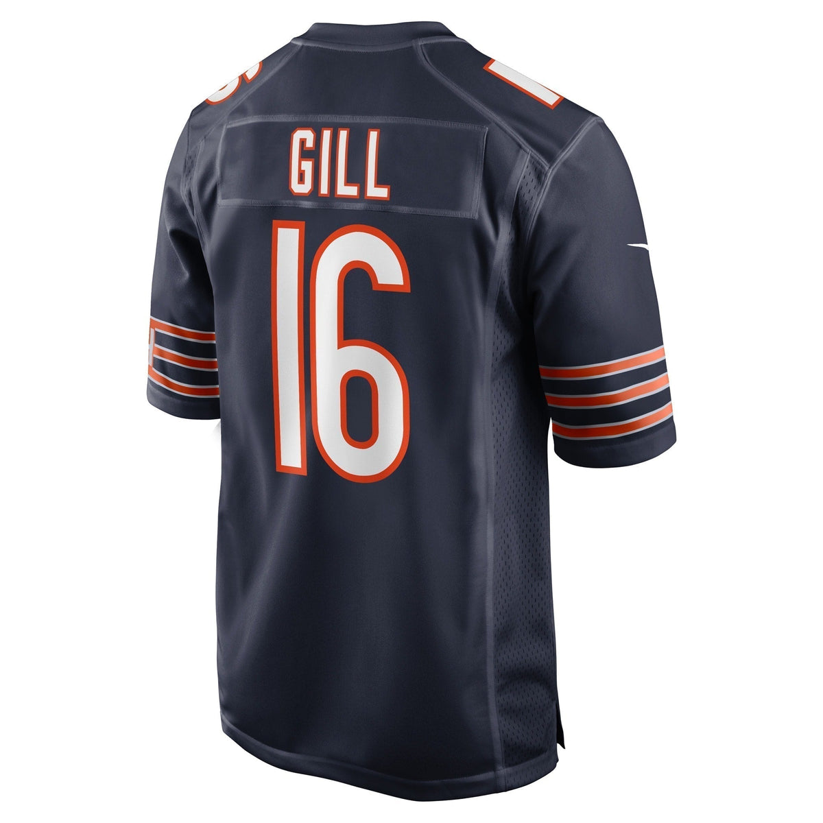 Trenton Gill Chicago Bears  Game   Jersey - Navy