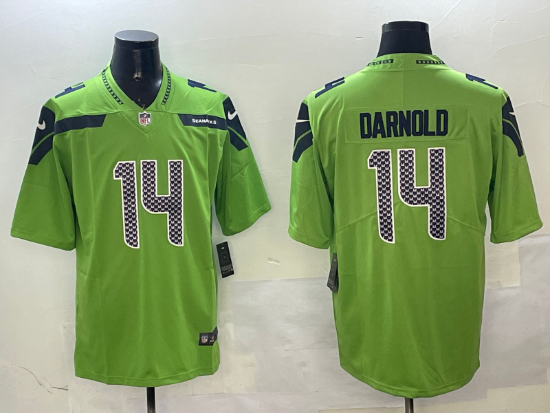 Men's Seattle Seahawks Sam Darnold Green Game Player Jersey